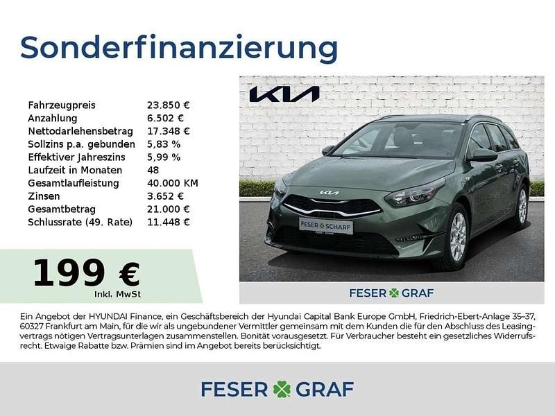 Grün (experience green) Neu 2025 Kia Ceed Sportswagon Comfort Kombi | 23.850 € (Guter Preis) - Bild 1/4