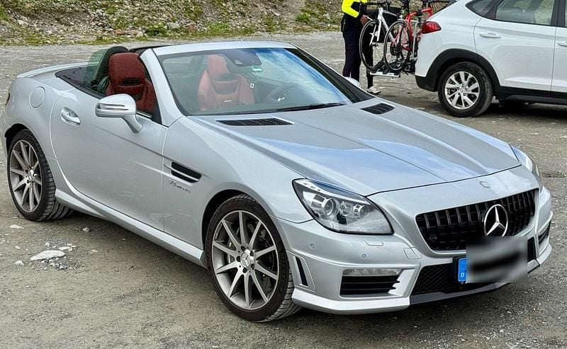 Silber Gebraucht 2011 Mercedes SLK55 AMG AMG Cabrio | 43.990 € - Bild 1/4