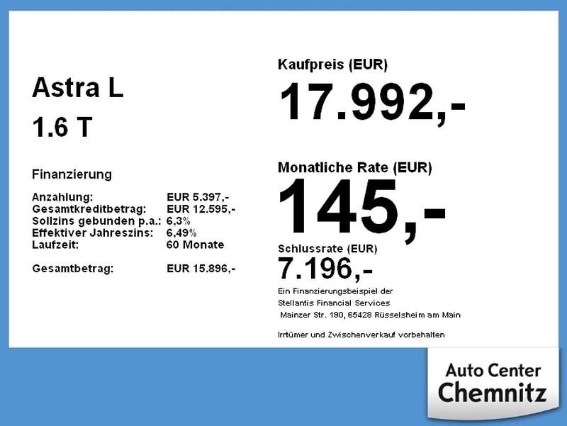 Gebraucht Opel Astra Edition 181 PS (133 kW) 2022 Diamant schwarz Limousine