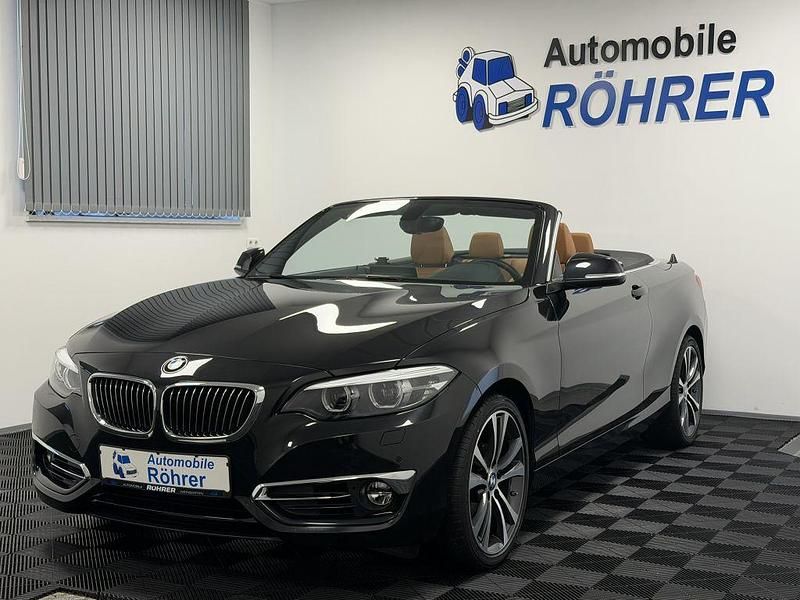 Schwarz Gebraucht 2019 BMW 218 Luxury Line Cabrio | 23.950 € (Fairer Preis) - Bild 1/4