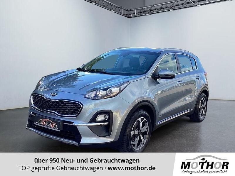 (css) lunarsilber met. (metallic) Gebraucht 2021 Kia Sportage Vision SUV | 21.020 € (Guter Preis) - Bild 1/4