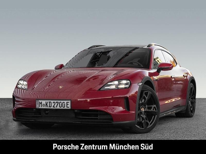 Rot Gebraucht 2024 Porsche Taycan 4S Cross Turismo Limousine | 119.970 € (Teuer) - Bild 1/4