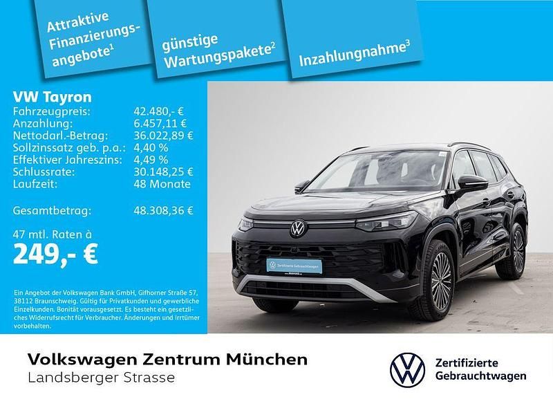 Gebraucht VW Tayron Life 193 PS (141 kW) 2025 Schwarz SUV
