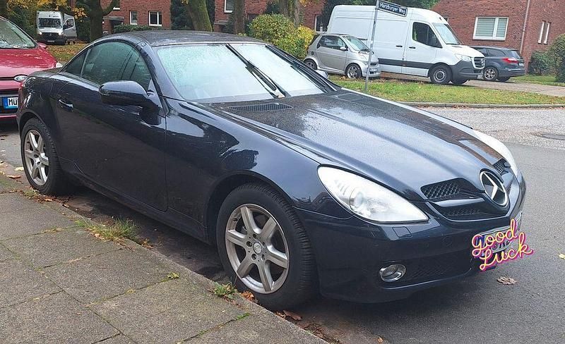 Blau Gebraucht 2008 Mercedes SLK200 Cabrio | 7.900 € (Fairer Preis) - Bild 1/4