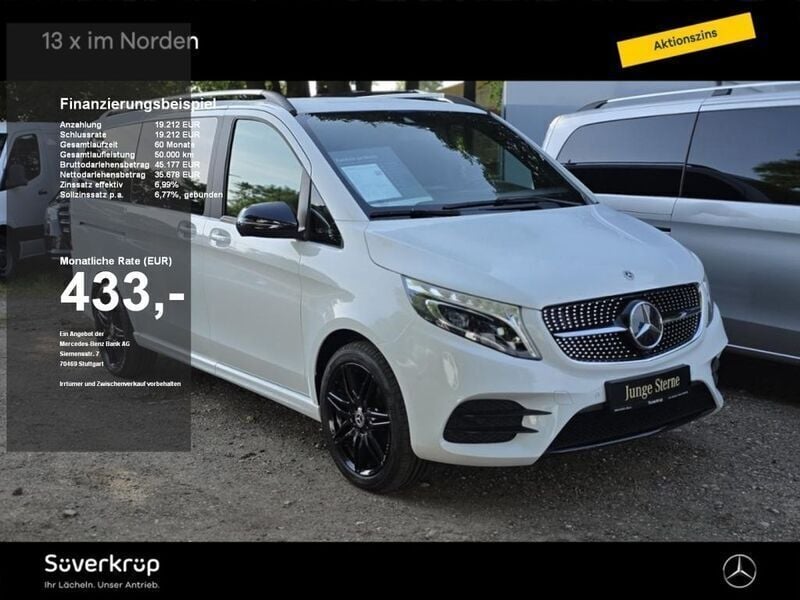Weiß Gebraucht 2022 Mercedes V300 AMG Van / Kleinbus | 53.590 € (Fairer Preis) - Bild 1/4
