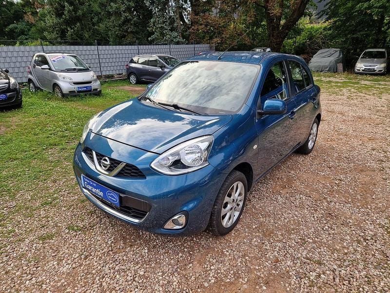 Pacific blue (m) Gebraucht 2014 Nissan Micra Kleinwagen | 6.400 € (Fairer Preis) - Bild 1/4