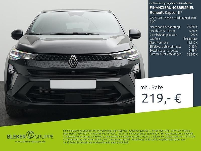 Schwarz Neu 2025 Renault Captur Techno SUV | 28.990 € (Fairer Preis) - Bild 1/3