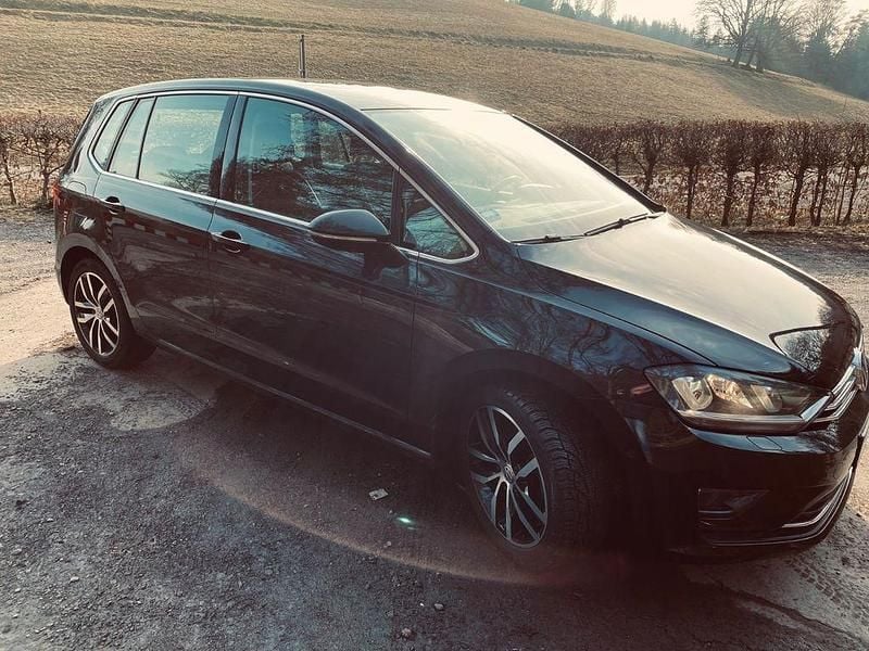 Gebraucht VW Golf Sportsvan Highline 150 PS (110 kW) 2014 Schwarz Van / Kleinbus