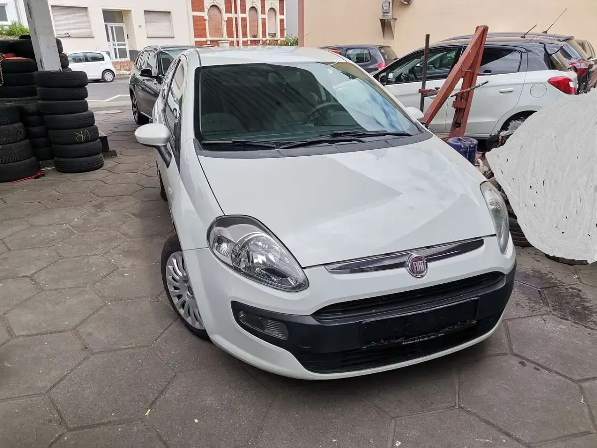 Gebraucht Fiat Punto Dynamic 77 PS (56 kW) 2010 Weiss Kleinwagen