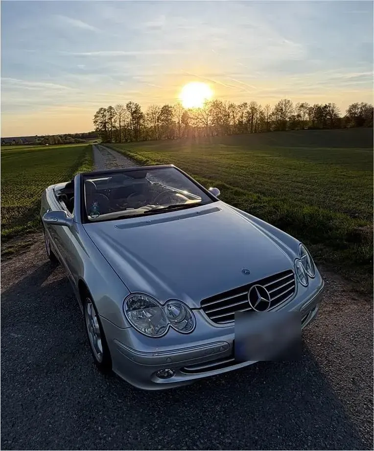Gebraucht Mercedes CLK200 Avantgarde 163 PS (119 kW) 2003 Silber Cabrio