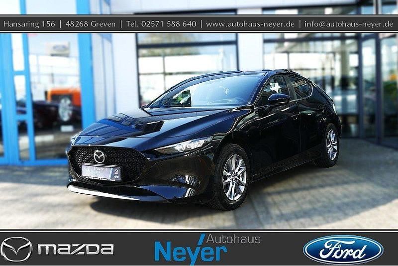 Onyxschwarz Gebraucht 2021 Mazda 3 Limousine | 17.990 € (Fairer Preis) - Bild 1/4