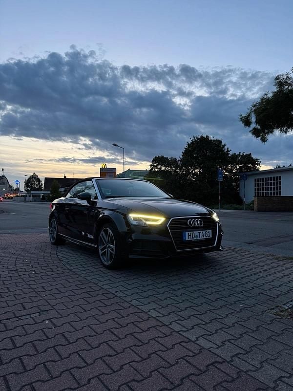 Schwarz Gebraucht 2016 Audi A3 Cabriolet S-Line Cabrio | 17.790 € (Etwas zu teuer) - Bild 1/4