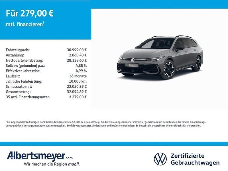 Grau Gebraucht 2024 VW Golf VIII R-line Kombi | 30.999 € (Fairer Preis) - Bild 1/4