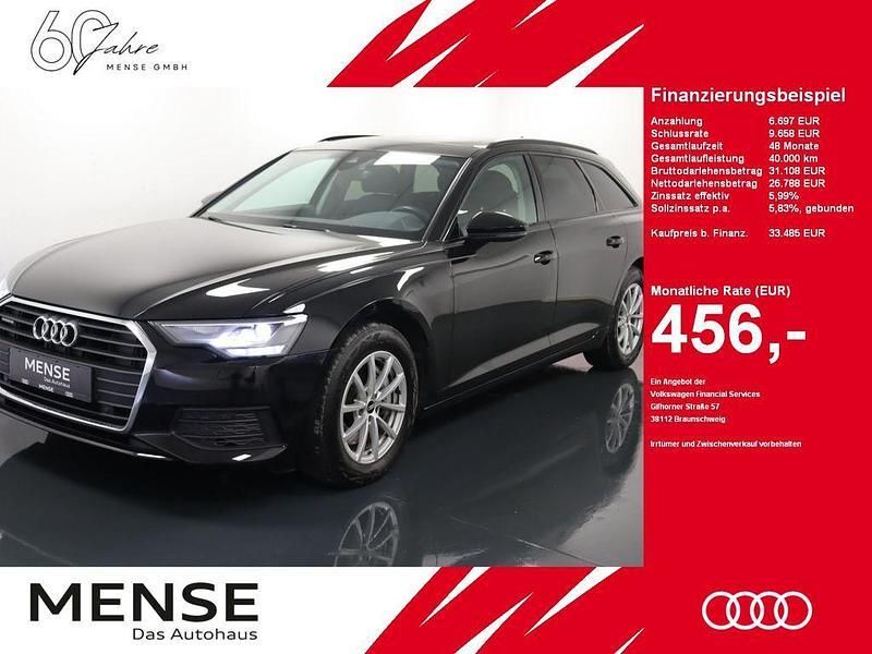 Brillantschwarz Gebraucht 2021 Audi A6 Basis Kombi | 33.485 € (Fairer Preis) - Bild 1/4