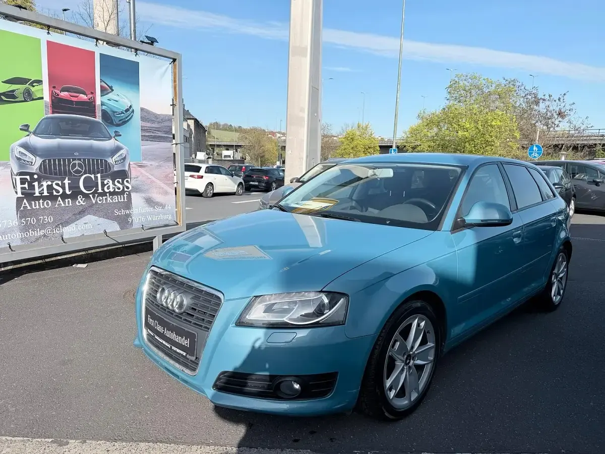Usata Audi A3 140 CV (102 kW) 2009 Blu Utilitaria