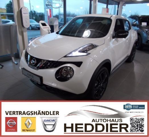 Weiß metallic Gebraucht 2016 Nissan Juke 360º SUV | 17.990 € - Bild 1/4
