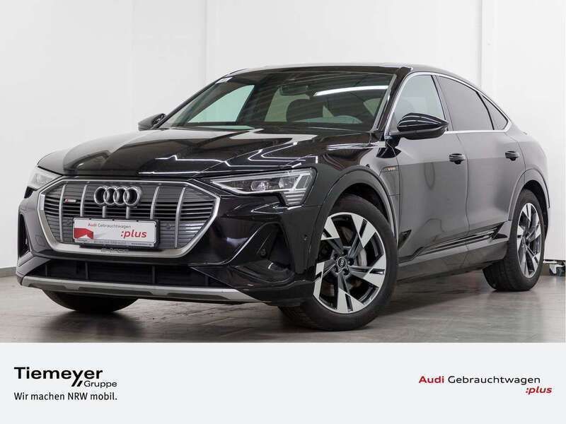 Brillantschwarz Gebraucht 2022 Audi e-tron S-Line SUV | 31.880 € (Guter Preis) - Bild 1/4