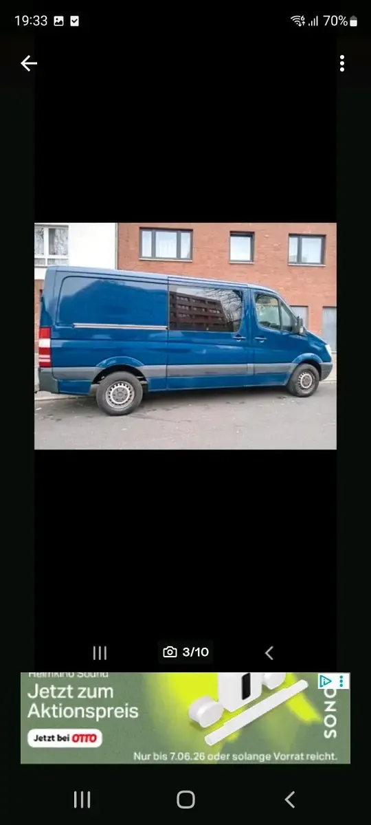 Gebraucht Mercedes Sprinter 129 PS (94 kW) 2010 Blau