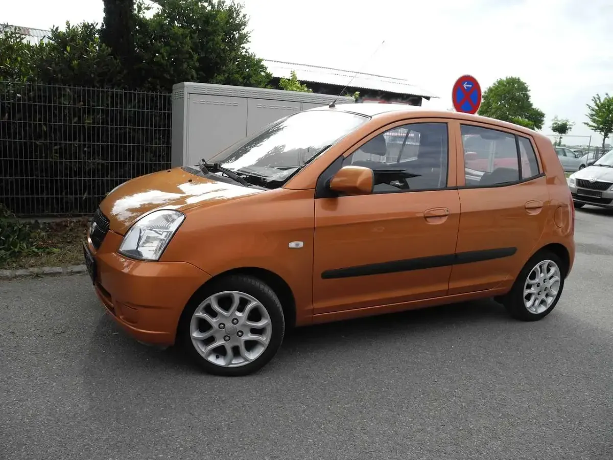 Gebraucht Kia Picanto 61 PS (44 kW) 2007 Orange Kleinwagen