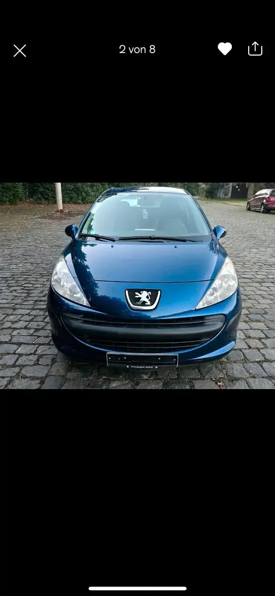 Gebraucht Peugeot 207 73 PS (53 kW) 2008 Blau Kleinwagen