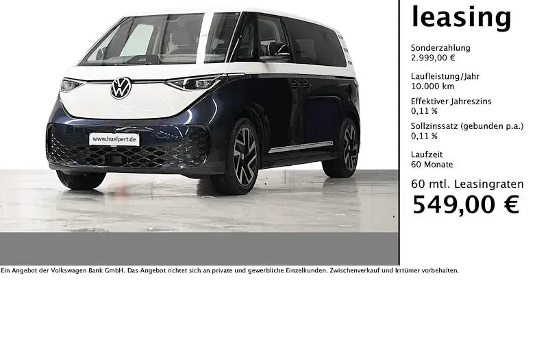 Ny VW ID. Buzz Pro 210 kW (286 HK) 2026 Blå MPV