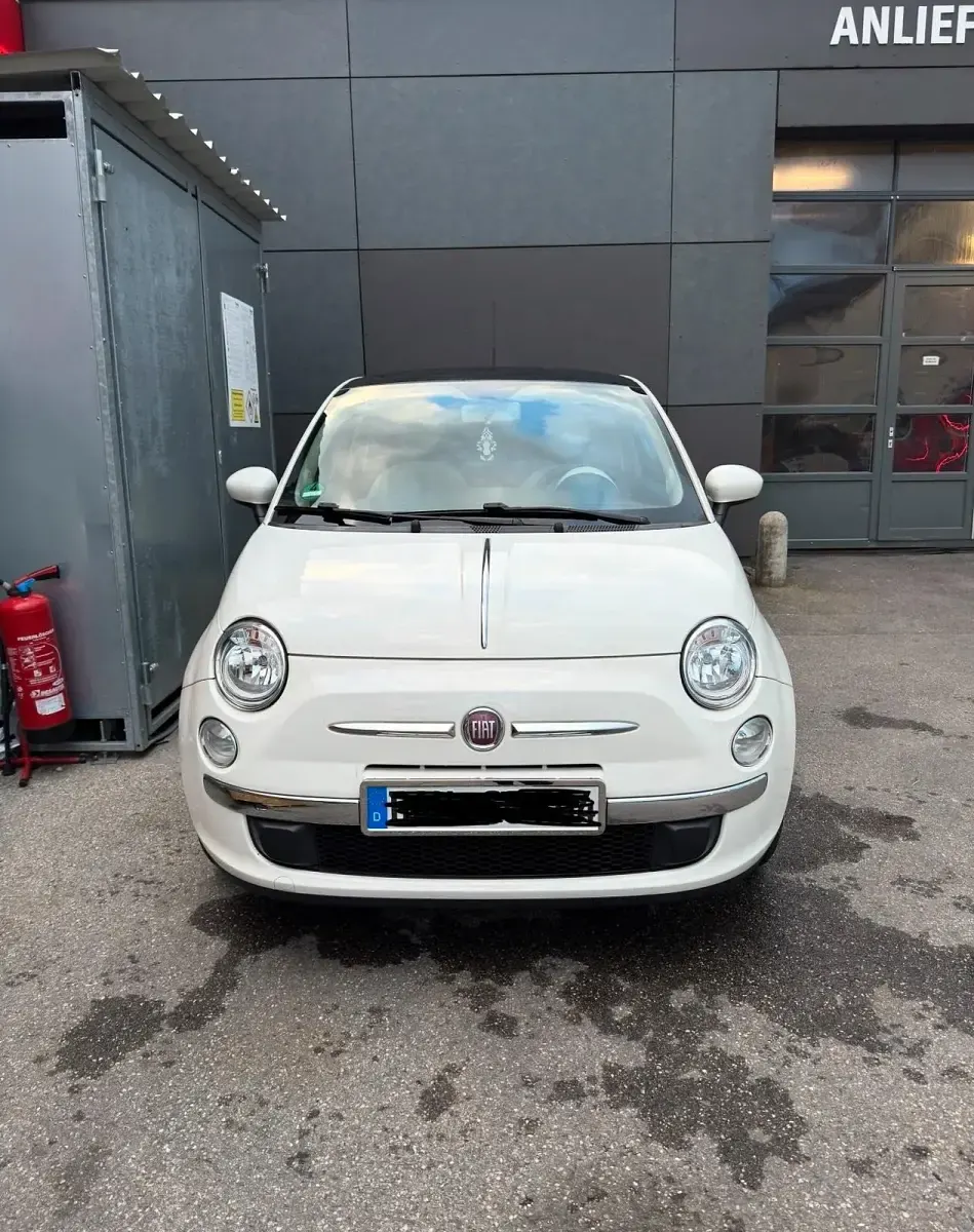 Gebraucht Fiat 500 65 PS (47 kW) 2009 Weiß Cabrio