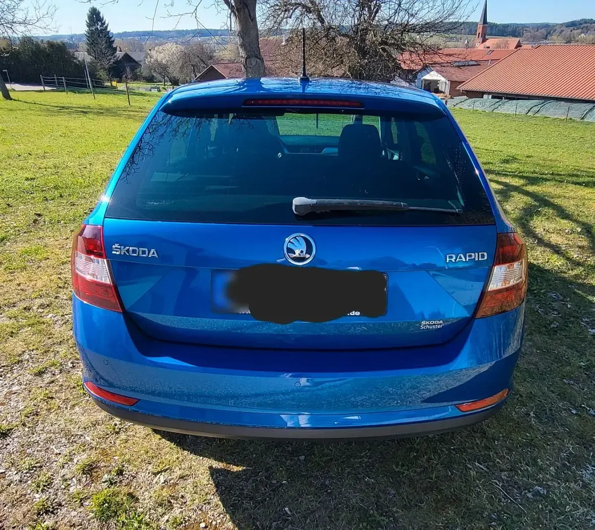 Gebraucht Skoda Rapid Drive 126 PS (92 kW) 2017 Blau Kleinwagen