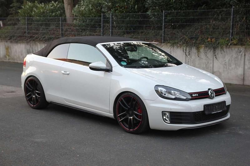 Oryxweiß perlmutteffekt Gebraucht 2012 VW Golf Cabriolet GTI Cabrio | 9.999 € (Superpreis) - Bild 1/4