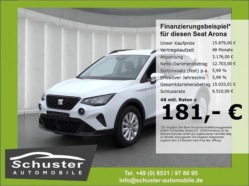 Weiss Gebraucht 2023 Seat Arona Style SUV | 15.879 € (Guter Preis) - Bild 1/4