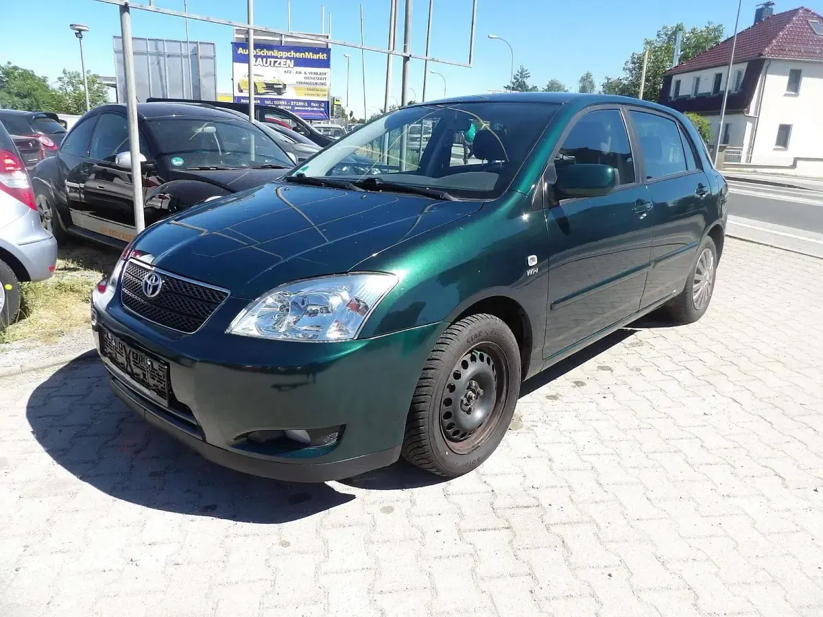 Gebraucht Toyota Corolla 97 PS (71 kW) 2003 Grün Kleinwagen