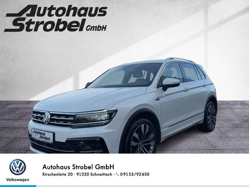 Oryxweiß perlmutteffekt Gebraucht 2018 VW Tiguan Highline SUV | 28.990 € (Teuer) - Bild 1/3