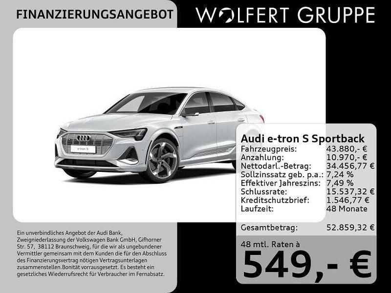 Gletscherweiß metallic Gebraucht 2022 Audi e-tron Ambiente SUV | 43.880 € (Fairer Preis) - Bild 1/4