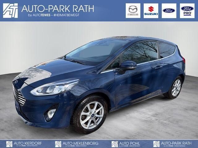 Blau Gebraucht 2018 Ford Fiesta Titanium Kleinwagen | 9.990 € (Etwas zu teuer) - Bild 1/2