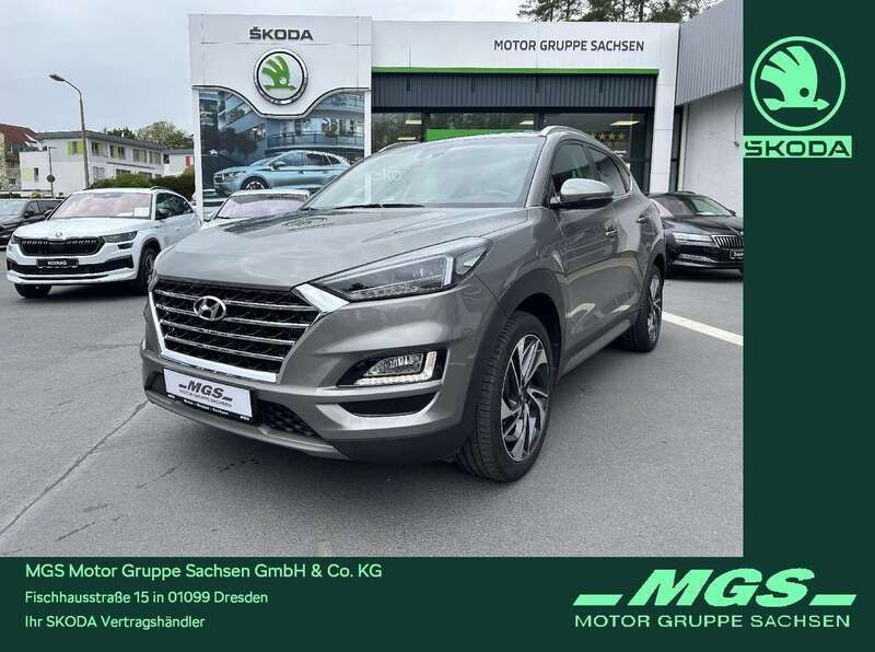 Olivine grey / mic Gebraucht 2020 Hyundai Tucson Style SUV | 20.990 € (Guter Preis) - Bild 1/4
