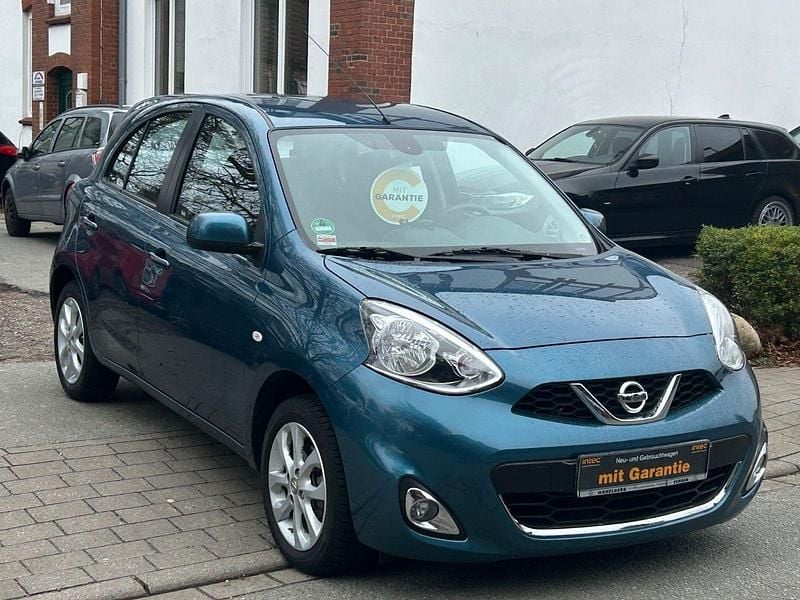 Blau Gebraucht 2014 Nissan Micra Acenta Kleinwagen | 8.599 € - Bild 1/4