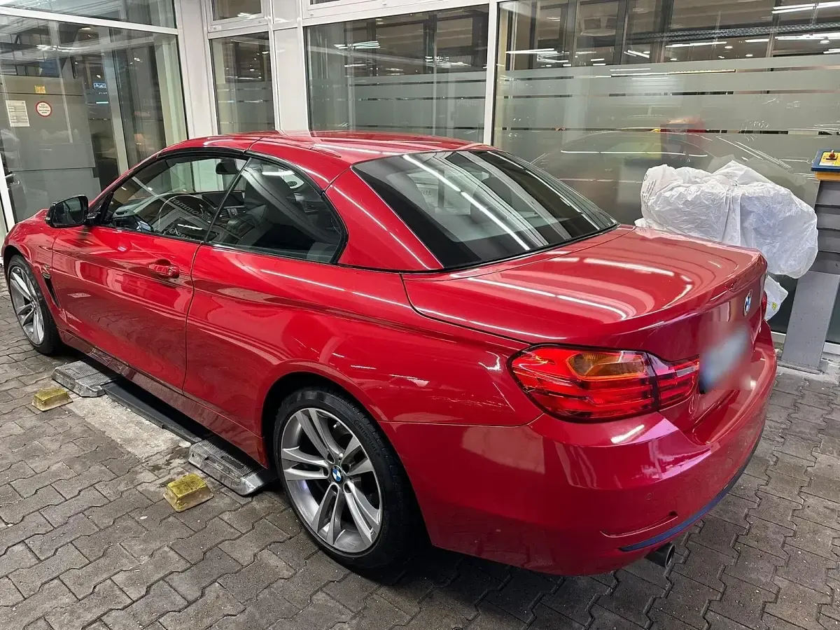 Gebraucht BMW 420 Cabriolet Sport Line 184 PS (135 kW) 2014 Rot Cabrio