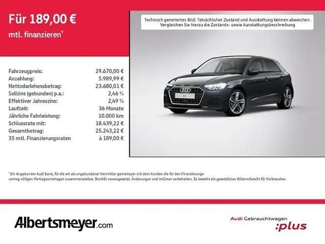 Grau Gebraucht 2025 Audi A1 Sportback Advanced Kleinwagen | 29.669 € (Teuer) - Bild 1/4