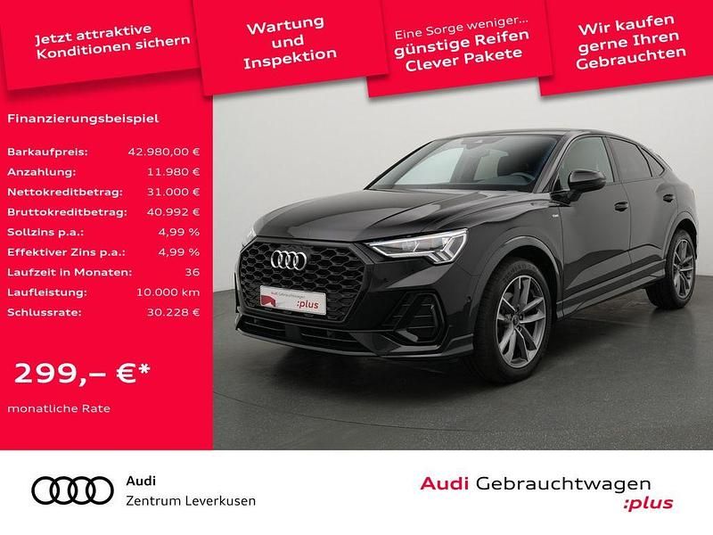 Mythosschwarz metallic Gebraucht 2025 Audi Q3 Sportback S-Line SUV | 42.980 € (Fairer Preis) - Bild 1/4