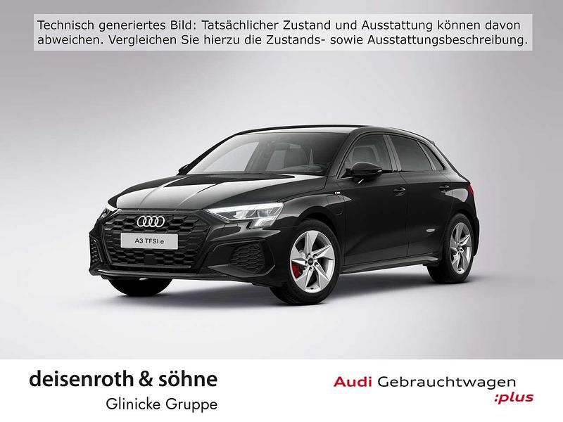Mythosschwarz metallic Gebraucht 2022 Audi A3 e-tron S-Line Kleinwagen | 22.860 € (Guter Preis) - Bild 1/4