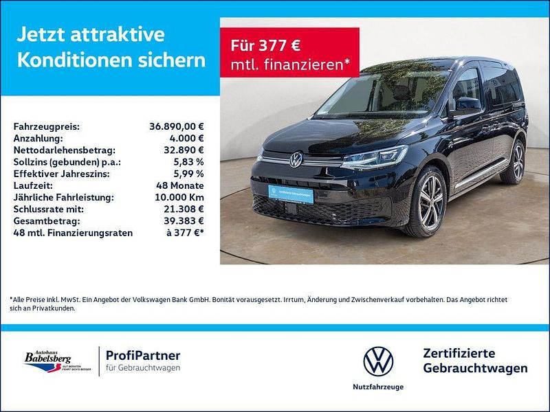Schwarz Gebraucht 2023 VW Caddy Style Van / Kleinbus | 36.890 € (Fairer Preis) - Bild 1/3