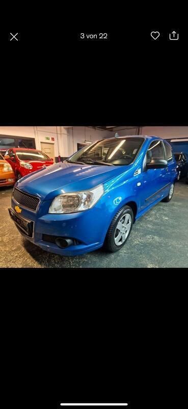 Blau Gebraucht 2011 Chevrolet Aveo Kleinwagen | 1.950 € - Bild 1/4