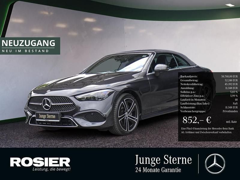 Grau / graphitgrau Gebraucht 2024 Mercedes CLE200 Advanced Plus Cabrio | 56.740 € (Fairer Preis) - Bild 1/4