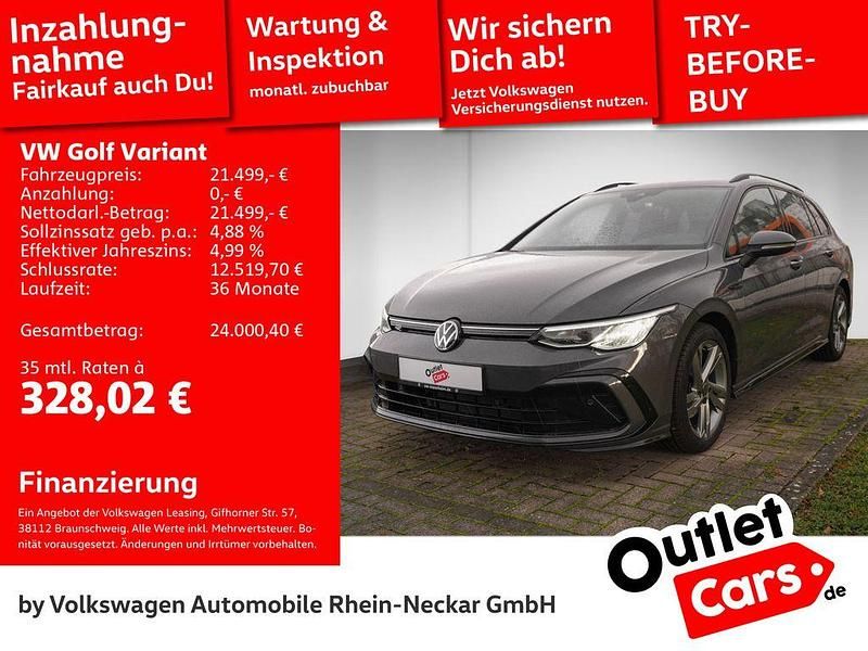 Grau Gebraucht 2022 VW Golf VIII R-line Kombi | 21.499 € (Fairer Preis) - Bild 1/4
