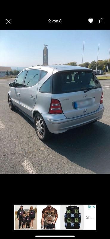 Silber Gebraucht 2002 Mercedes A190 Elegance Kleinwagen | 1.800 € (Teuer) - Bild 1/4