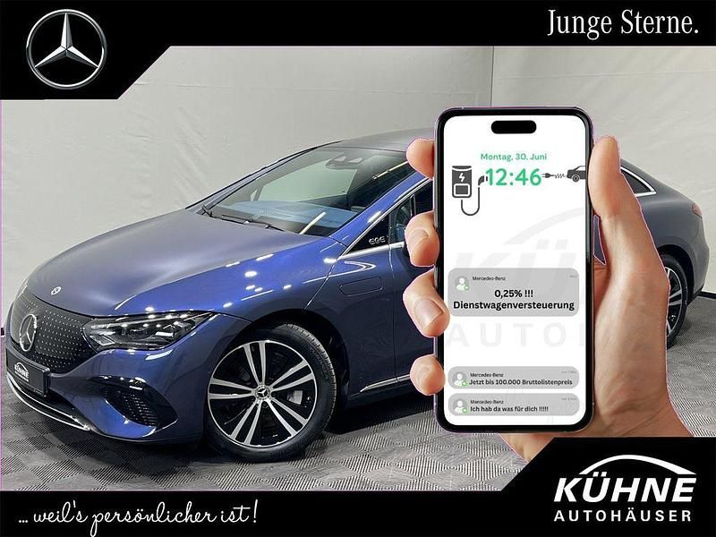 Blau, Gebraucht 2024 Mercedes EQE300 Electric Art Limousine | 46.950 € (Guter Preis) - Bild 1/4