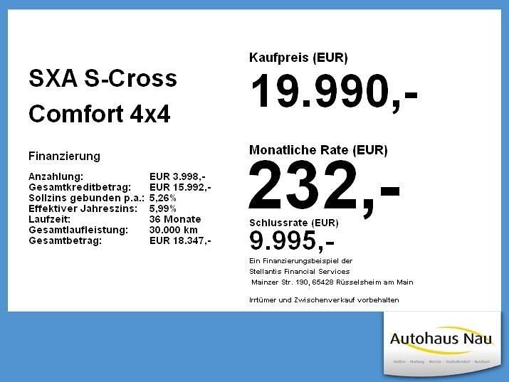 Gebraucht Suzuki SX4 S-Cross Comfort 140 PS (102 kW) 2020 Blau SUV