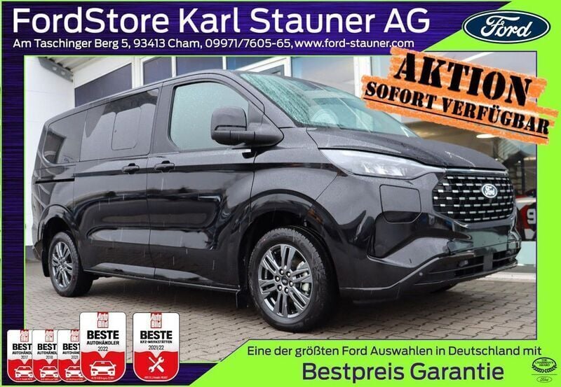 Black metallic Neu 2025 Ford Tourneo Custom Titanium Van / Kleinbus | 55.980 € (Superpreis) - Bild 1/4