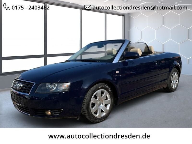 Blau Gebraucht 2003 Audi A4 Cabriolet Comfort Cabrio | 4.900 € (Guter Preis) - Bild 1/4