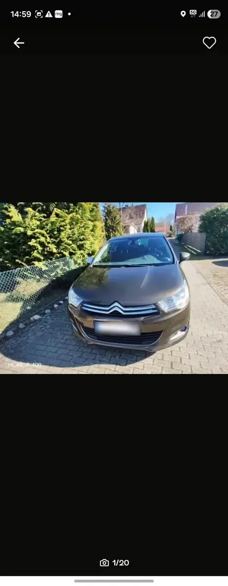 Gebraucht Citroën C4 114 PS (83 kW) 2013 Braun Limousine
