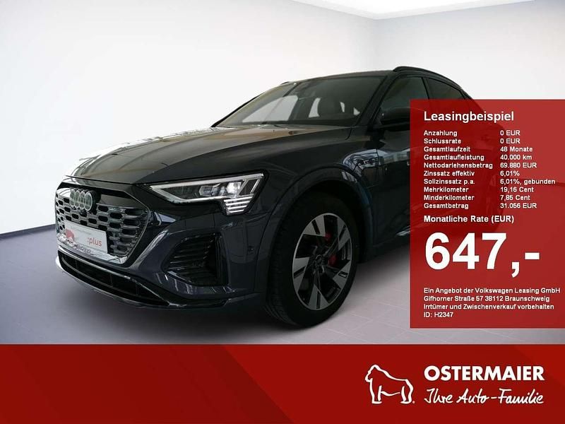 Grau Gebraucht 2023 Audi Q8 e-tron S-Line SUV | 57.880 € (Guter Preis) - Bild 1/4